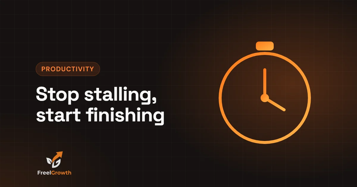 Stop stalling, start finishing: a stopwatch counting down