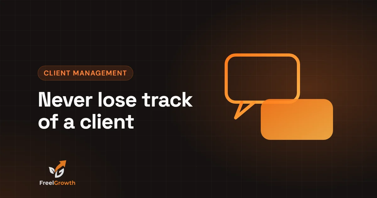 Never lose track of a client: two chat bubbles in conversation