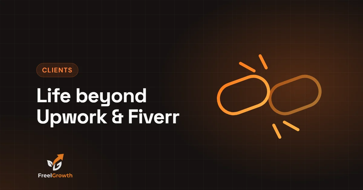 Life beyond Upwork and Fiverr: a chain link breaking apart
