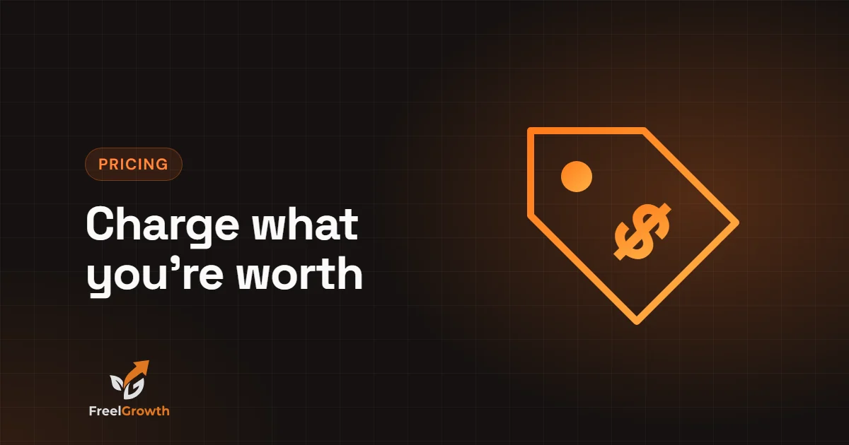 Charge what you're worth: a price tag with a dollar sign