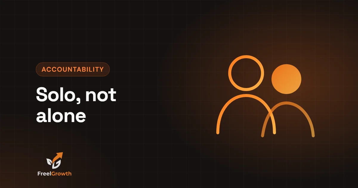 Solo, not alone: two people side by side