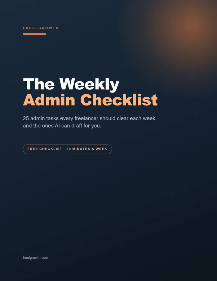 The Weekly Admin Checklist, cover