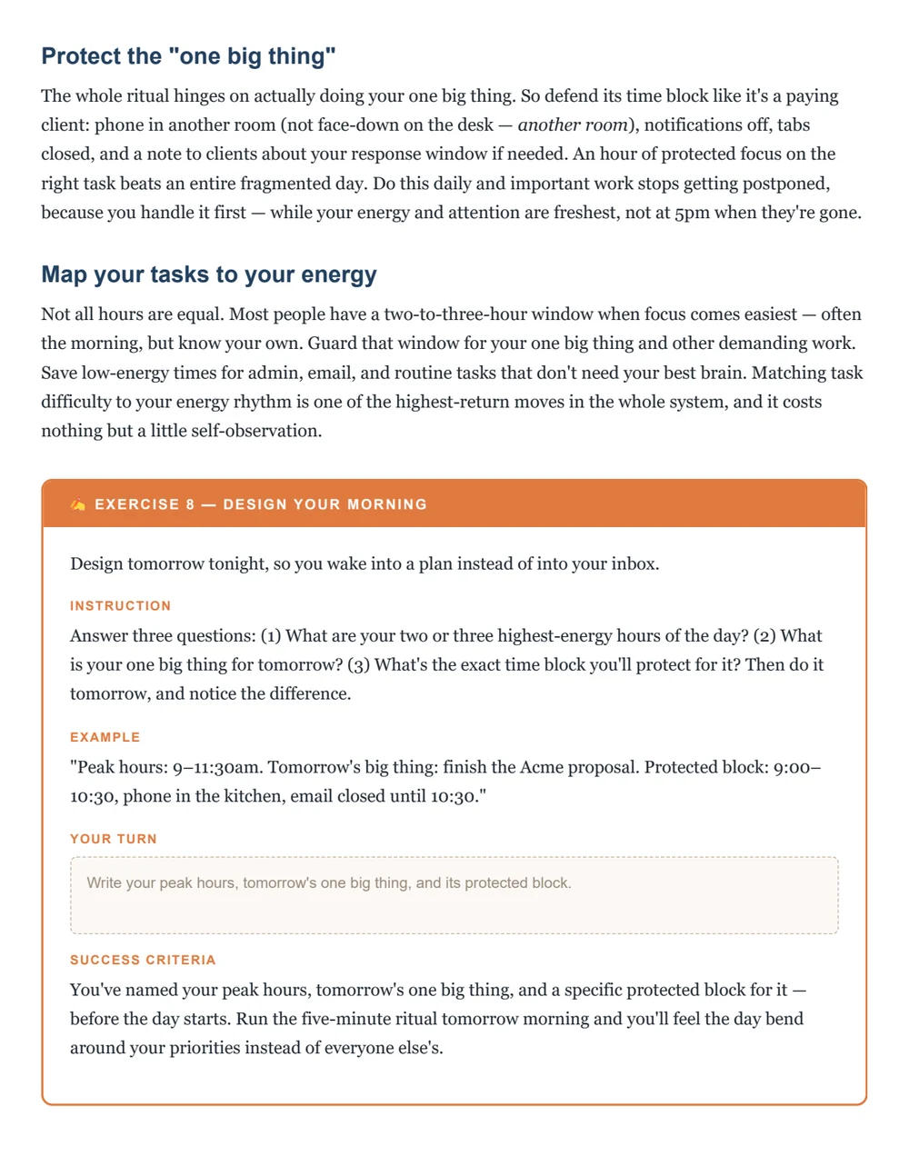 Page 39 - an exercise with space to fill in, not just text to read.