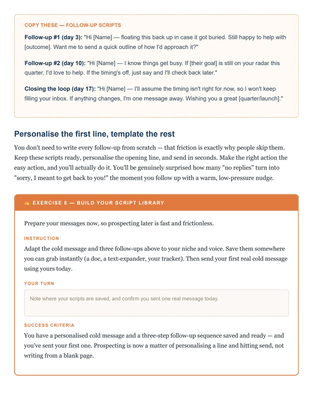 Page 33 — an exercise with space to fill in, not just text to read.