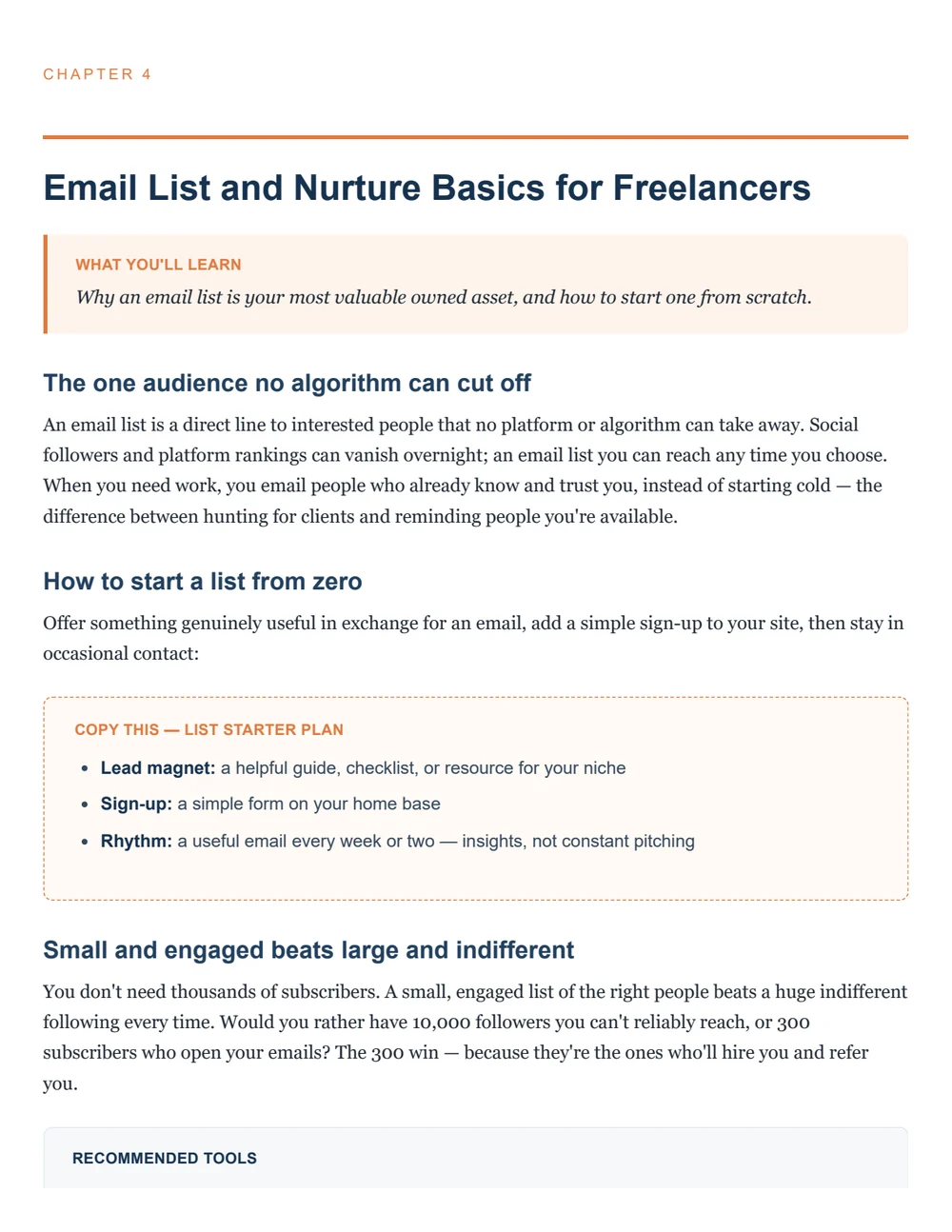 Page 10 — the action checklist that closes the chapter.