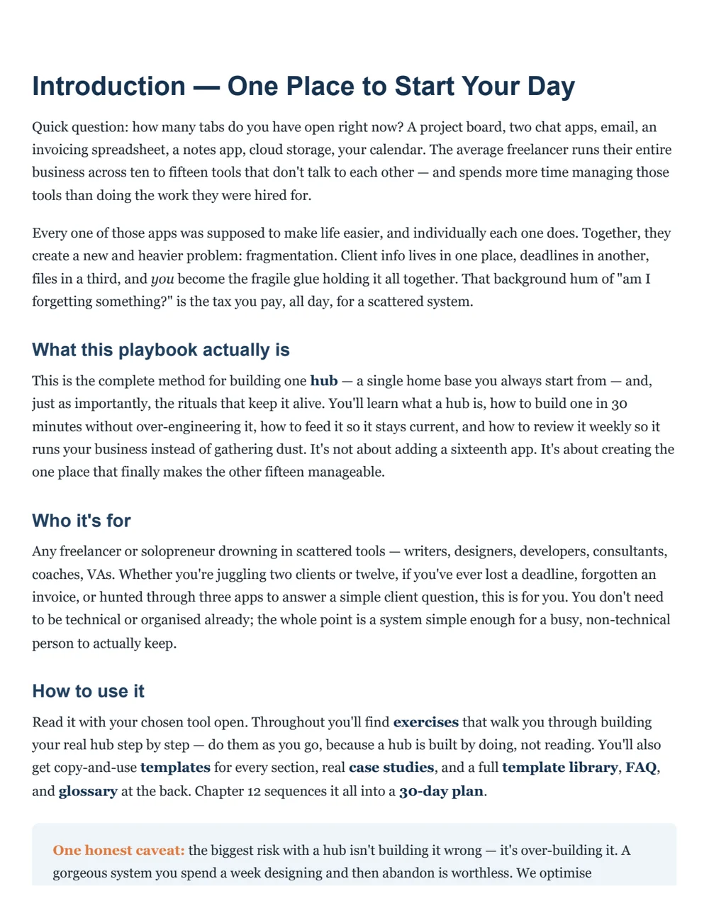 Page 4 — an exercise with space to fill in, not just text to read.